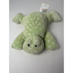 Baby GUND Dottie Dots Frog Plush Toy‎ Green White Polka Dot Rattle 58235